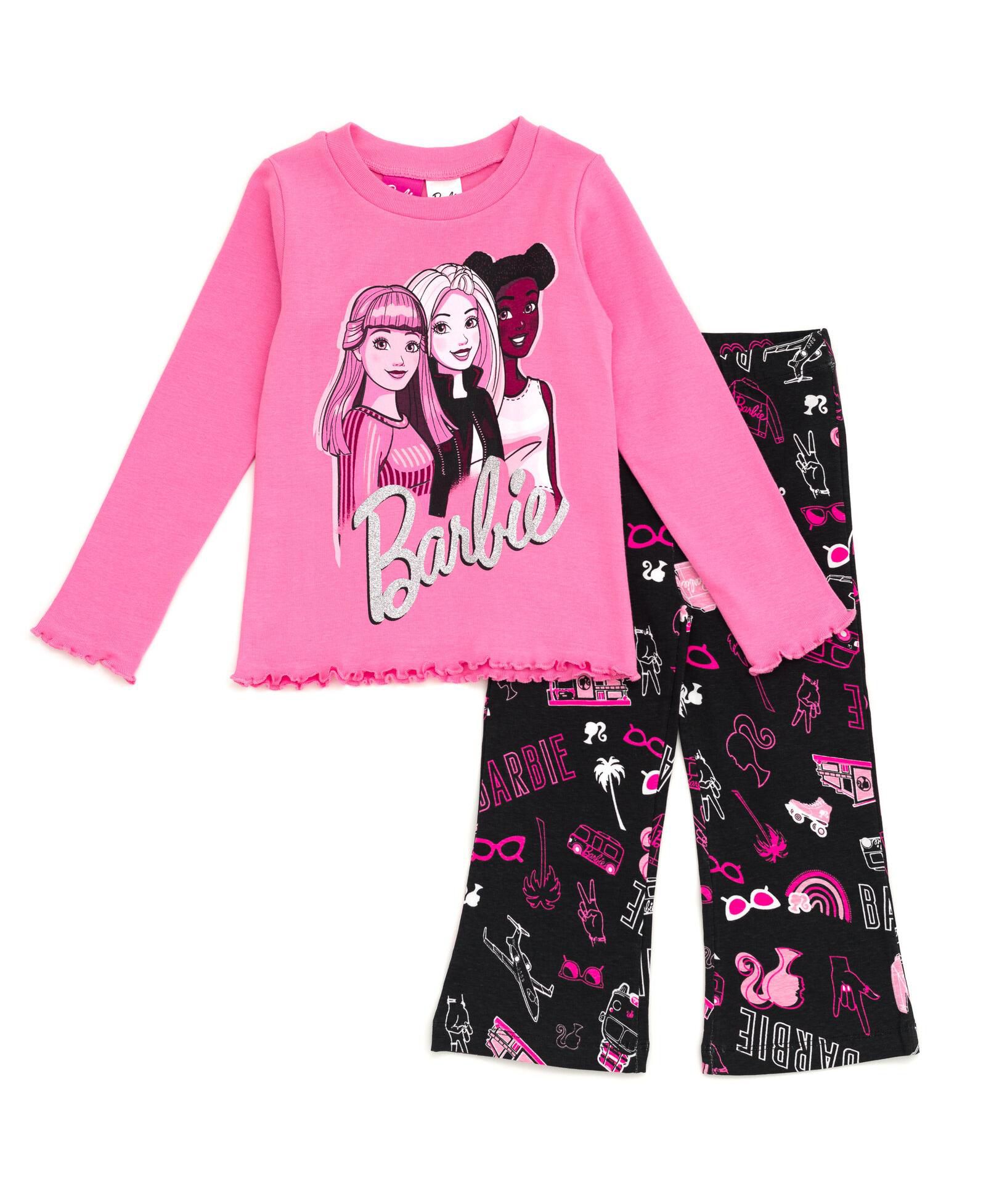 Barbie Toddler Girls (2T- 5T) T-Shirt and Pants to