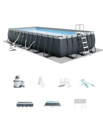Intex 26367EH прямоугольный бассейн XTR 24' x 12' x 52" с насосом-фильтром