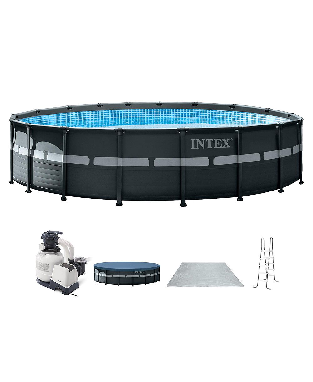 INTEX Ultra XTR 18feet x 52in Round Frame Above Ground Swimming Pool Set with Pump