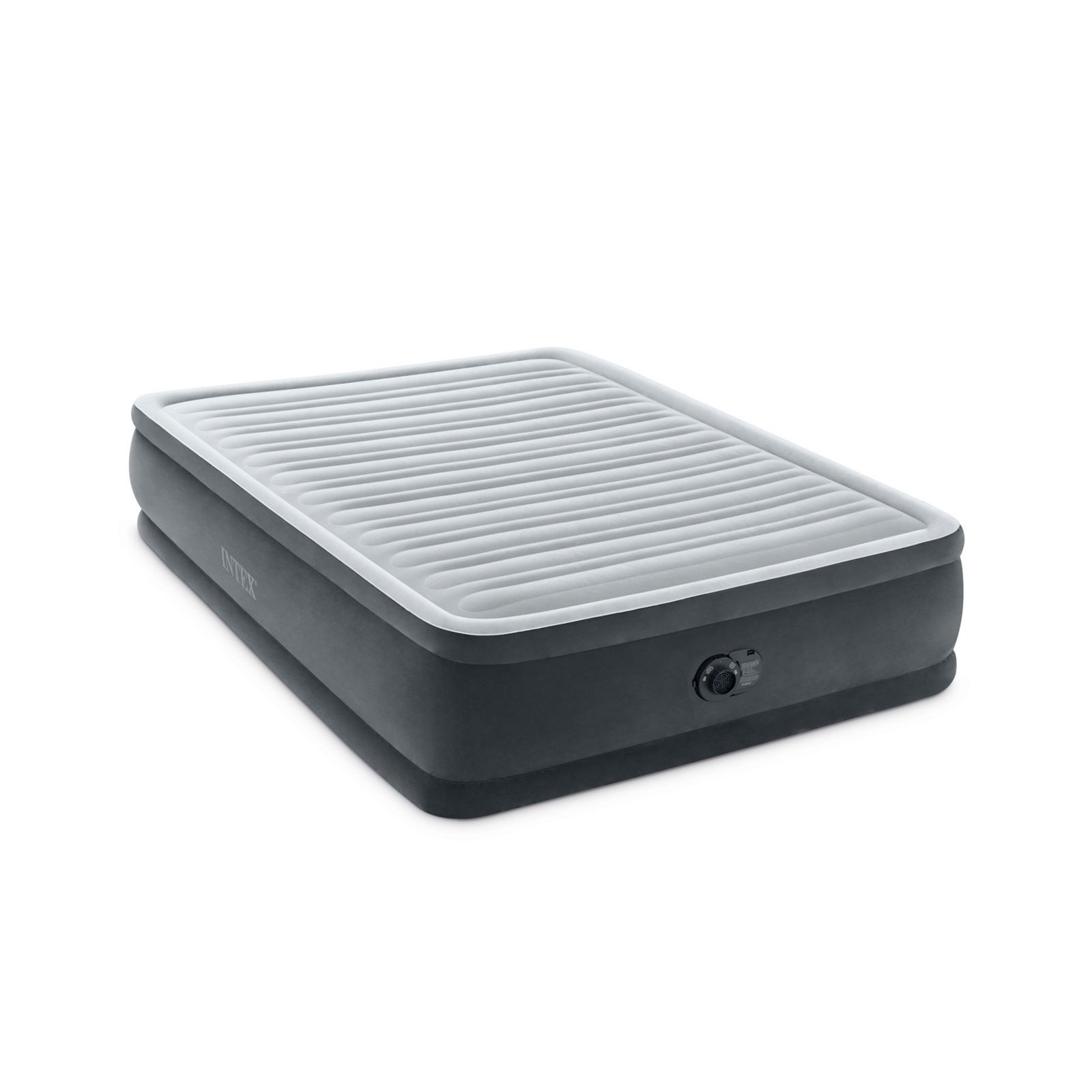 Intex Dura Beam Deluxe Pillow Raised Bed with Built In Pump, Queen Air Mattress