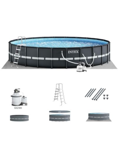 Набор для установки круглого надземного бассейна Intex Ultra XTR 18Ft x 52In с насосом