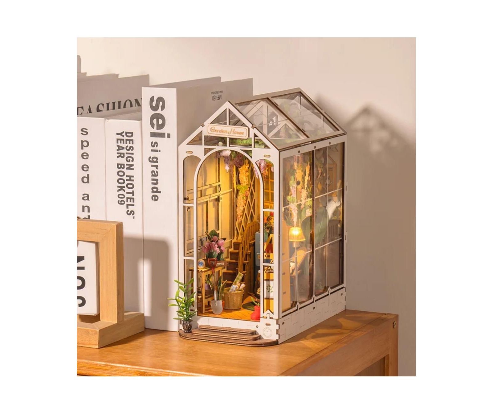 Flash Popup DIY 3D Book Nook набор для сборки Flower House 176 шт