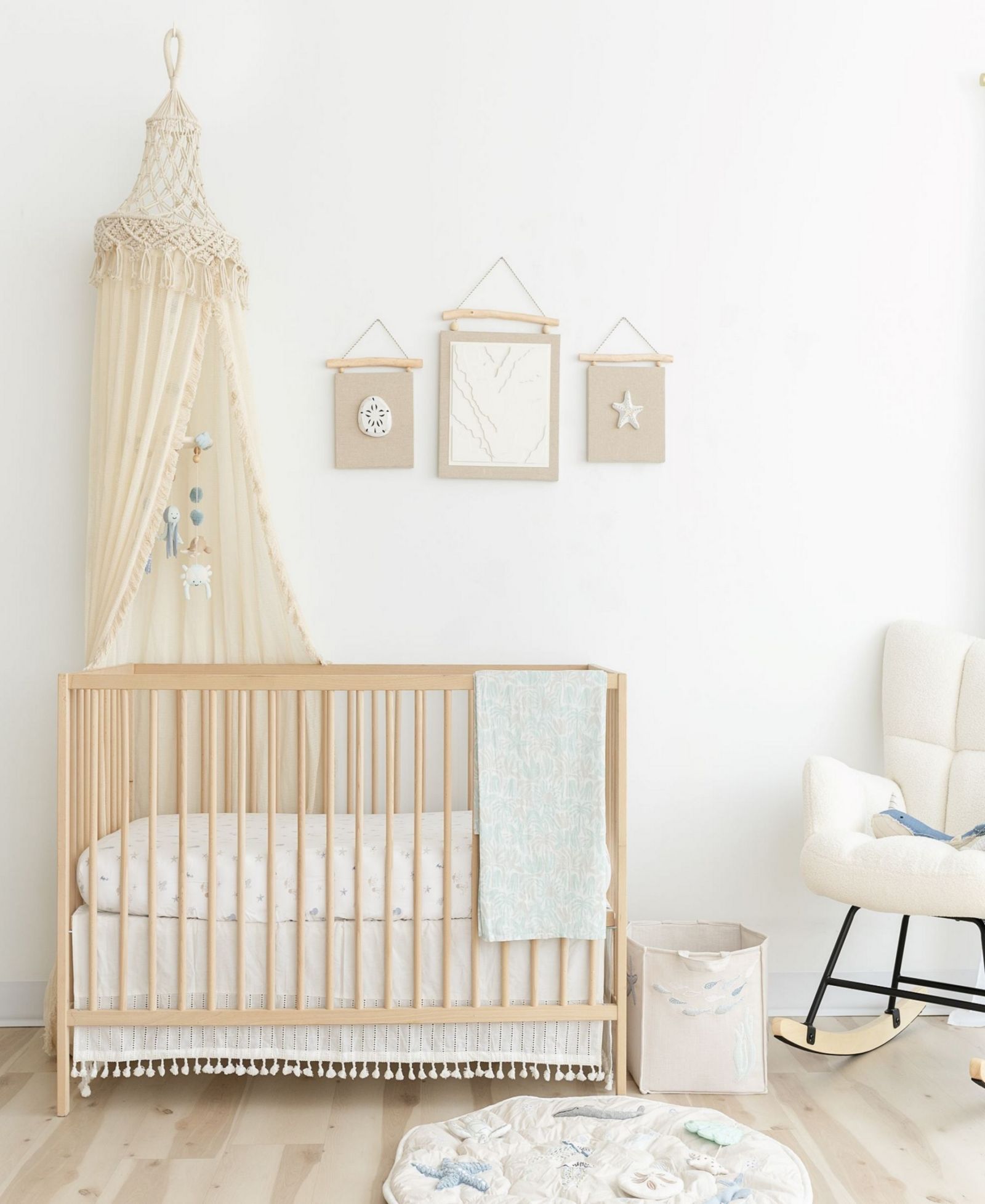 Детская макраме-канопи Crane Baby Infants Kendi Macrame Canopy