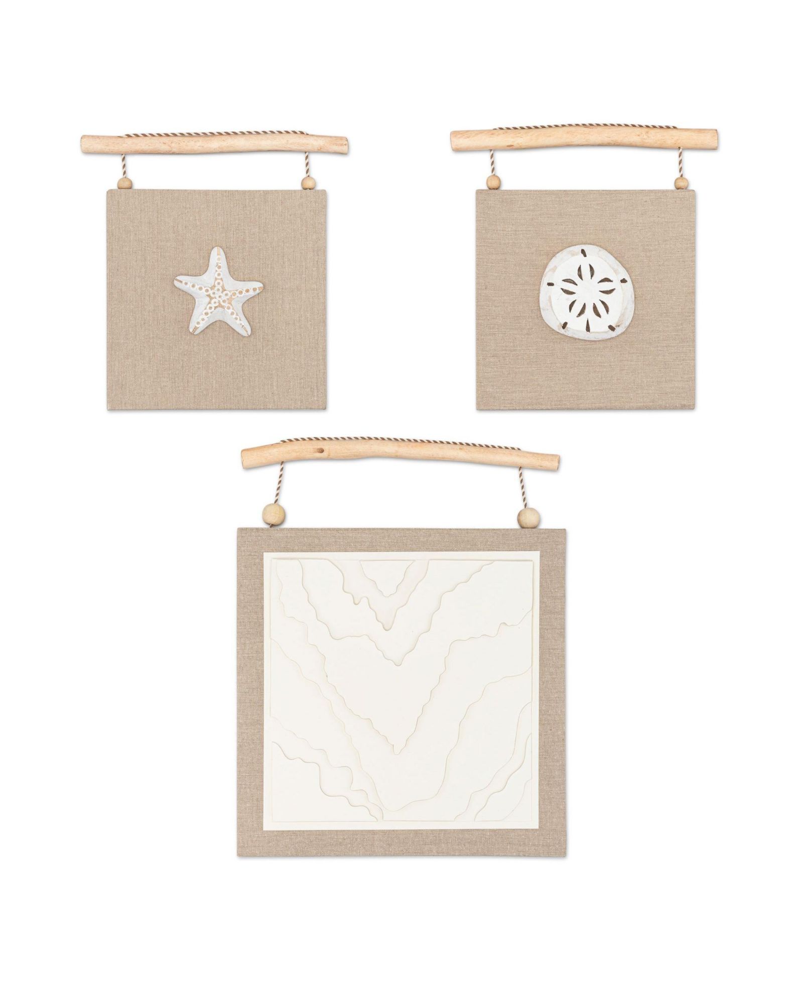 Crane Baby Cove Beach Life Wall Décor, 3-Pc. Set