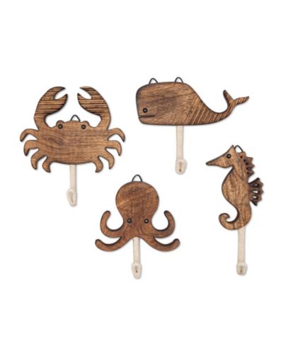 Набор настенного декора Crane Baby Infants Cove Sea Life Motifs, 4-Pc. Set