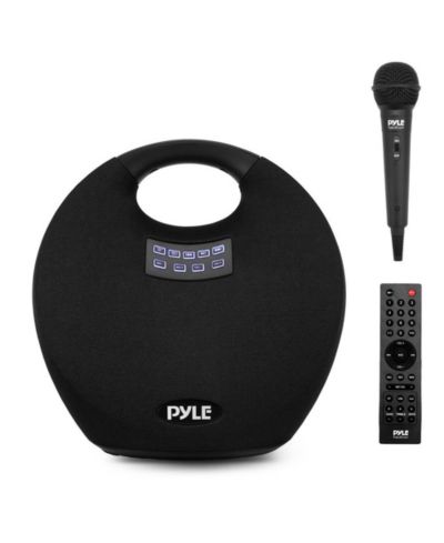 Pyle Портативная беспроводная Bluetooth колонка 5.25" с микрофоном и пультом, 220 Watt