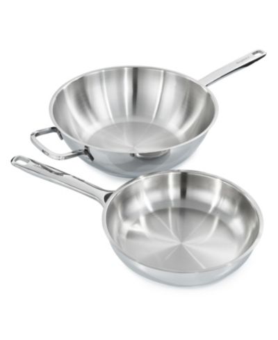 BergHOFF DiNA Helix 2pc 18/10 Stainless Steel Stir Fry Cookware Set