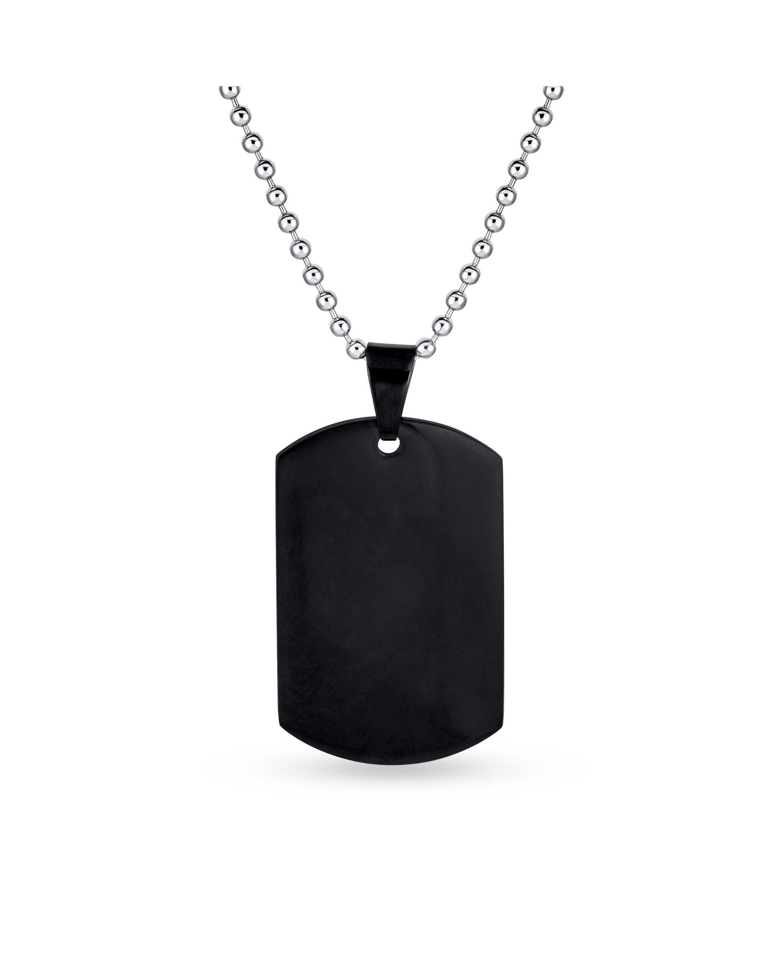 Серебряное ожерелье Bling Jewelry с кулоном-табличкой армейского образца