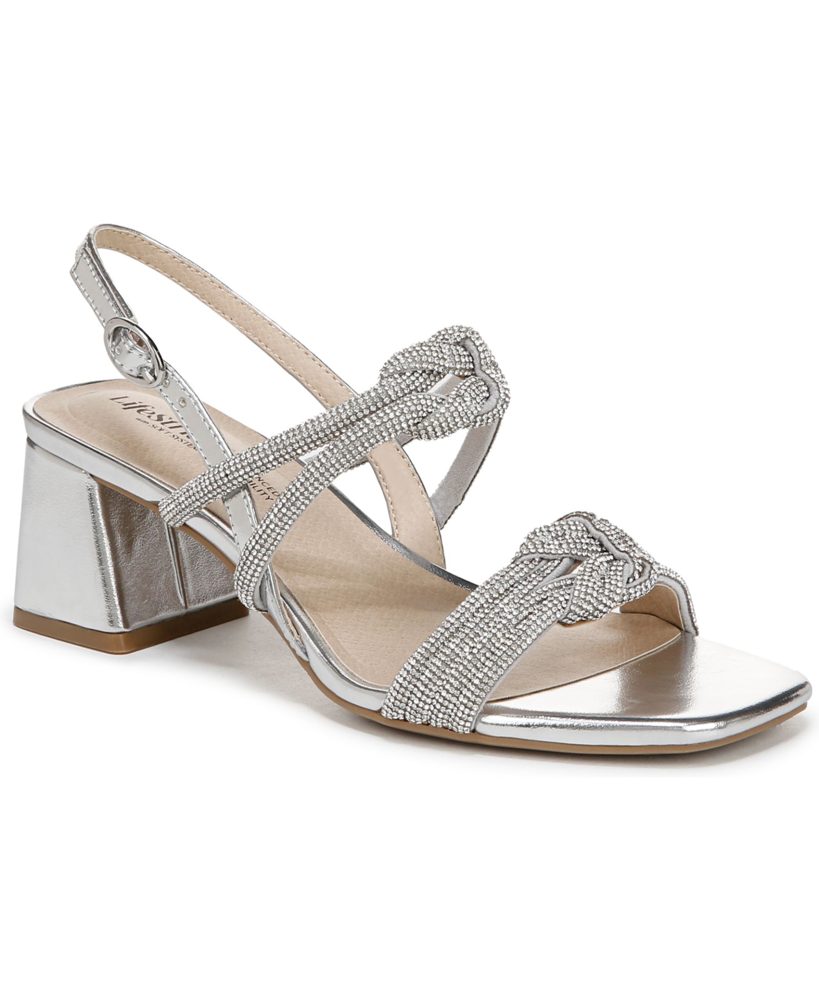 Женские туфли LifeStride Celeste Angled Block Heel Square Open Toe