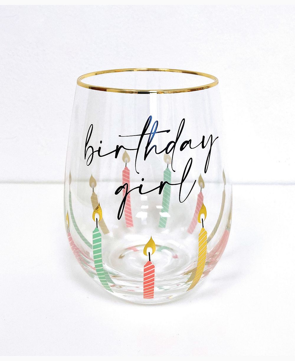 8 Oak Lane бокал для вина без ножки Birthday Girl