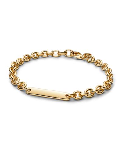 Pandora Браслет с гравировкой с золотым напылением 14K