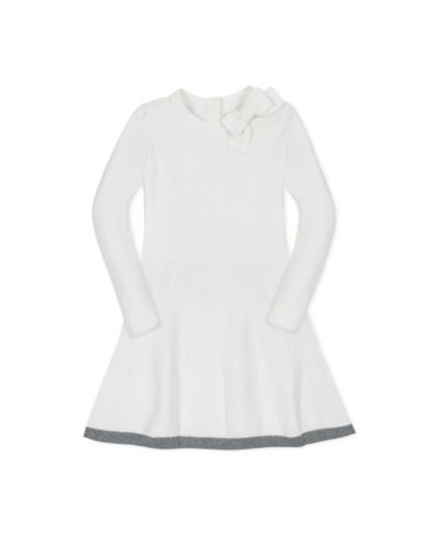 Детское платье Hope & Henry Organic Long Sleeve Mock Neck с бантом