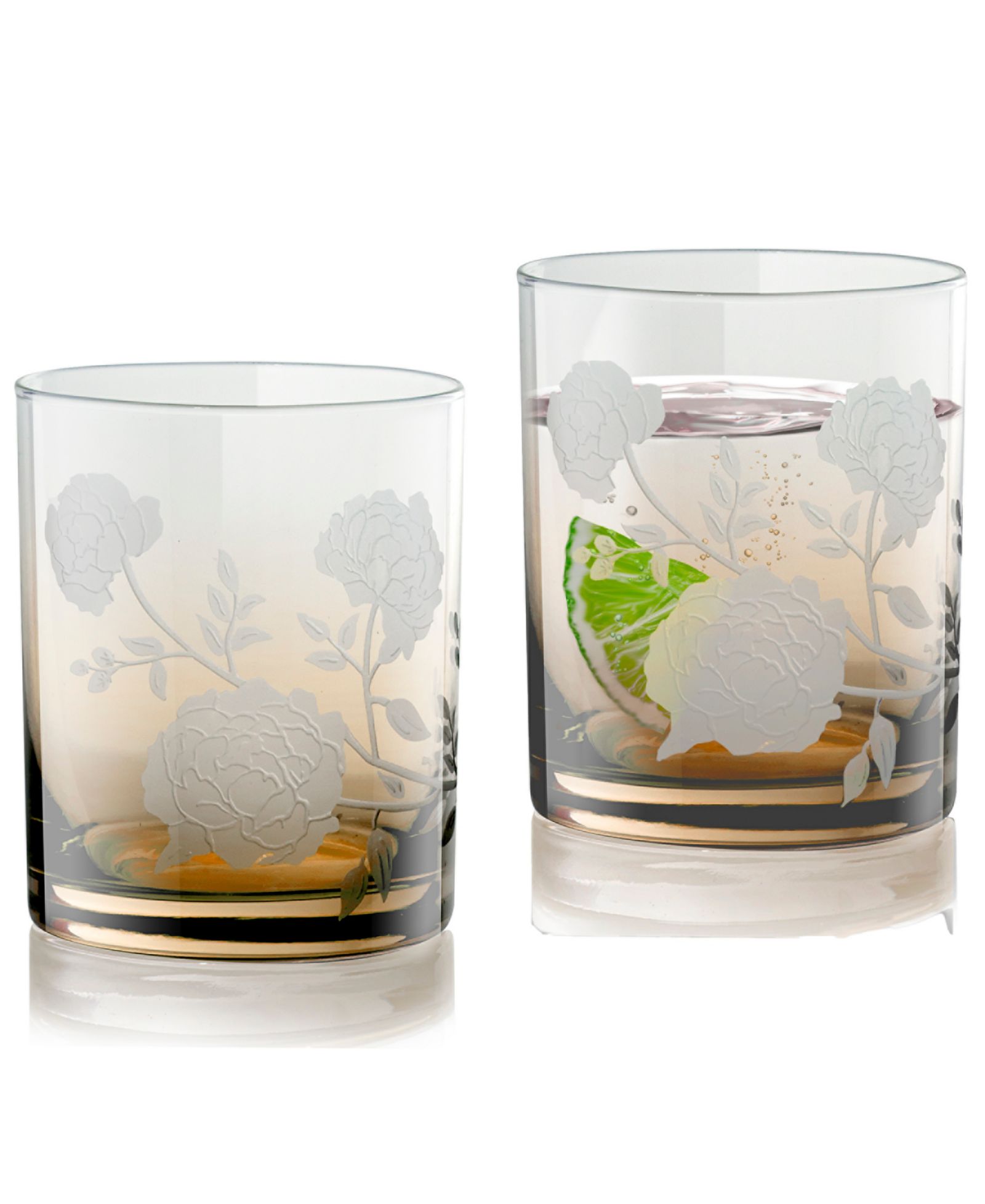 Стаканы Qualia Glass Peony Double Old-Fashioned 2-Piece