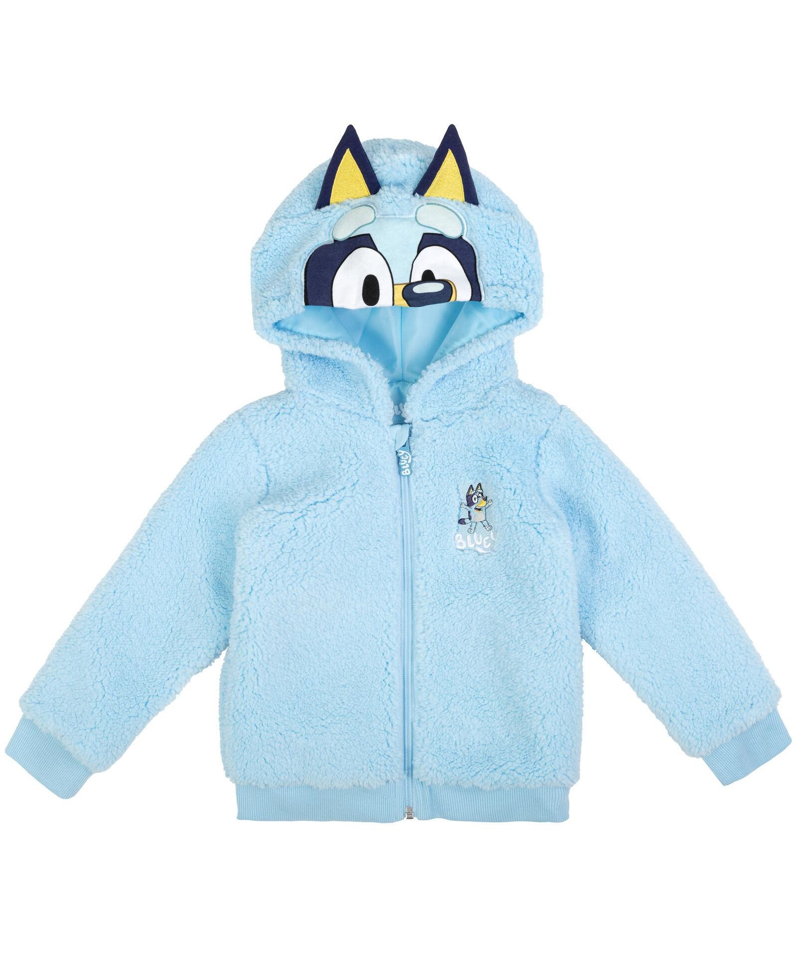 Bluey Детское худи с капюшоном и молнией из шерсти Sherpa (2T - 10-12)
