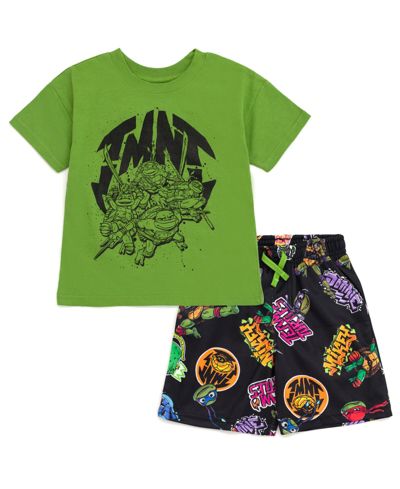 Комплект из футболки и шорт Teenage Mutant Ninja Turtles для детей от малышей до подростков (2T - 10-12)