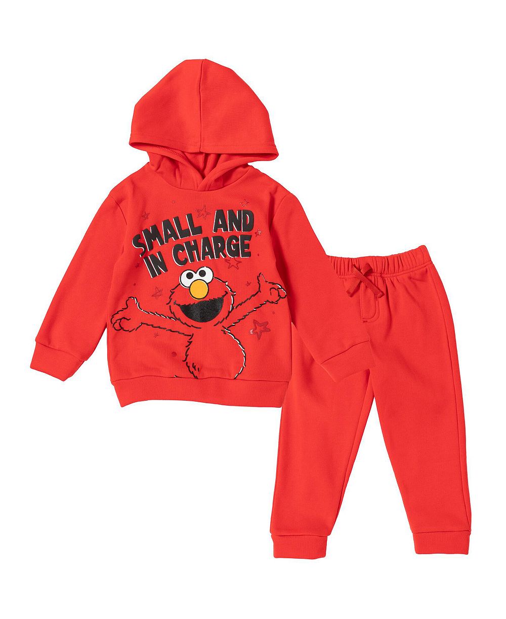 Sesame Street Детский комплект из флисовой толстовки с капюшоном и брюк для мальчиков, 12 мес - 5T