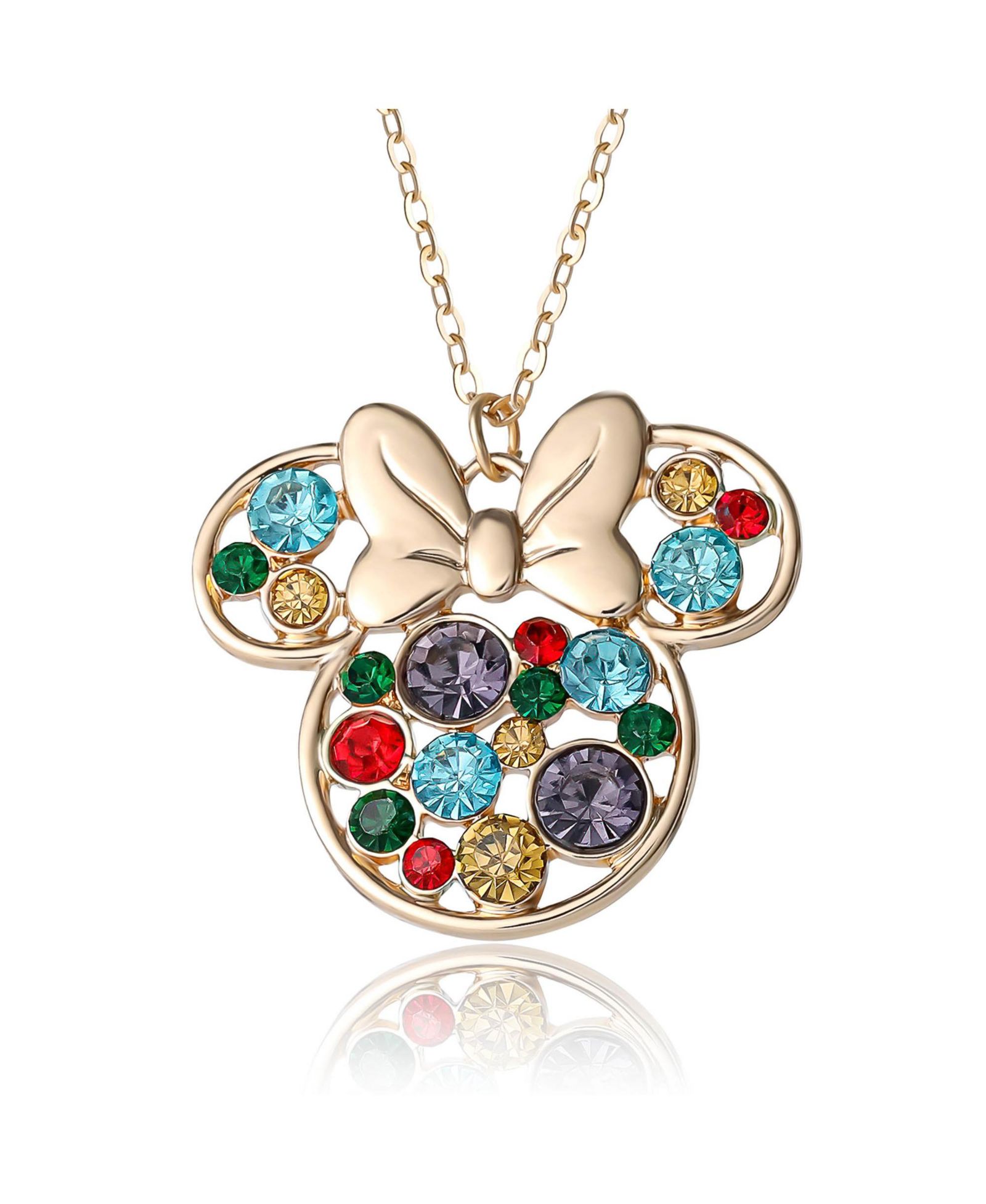 Disney Minnie Mouse Ожерелье с камнями Fashion Stone Necklace