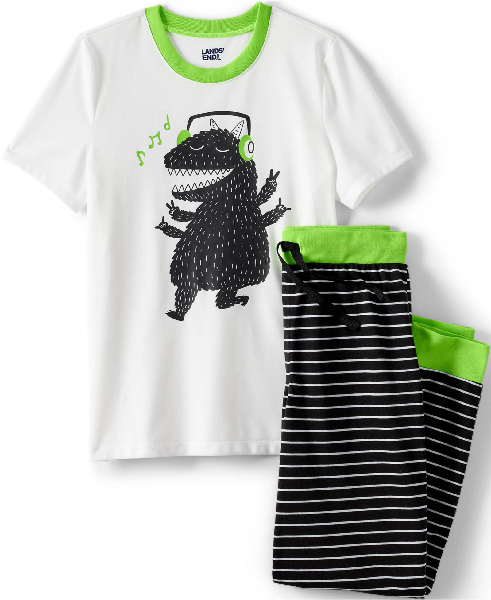 Детский комплект из топа и джоггеров Lands' End Short Sleeve