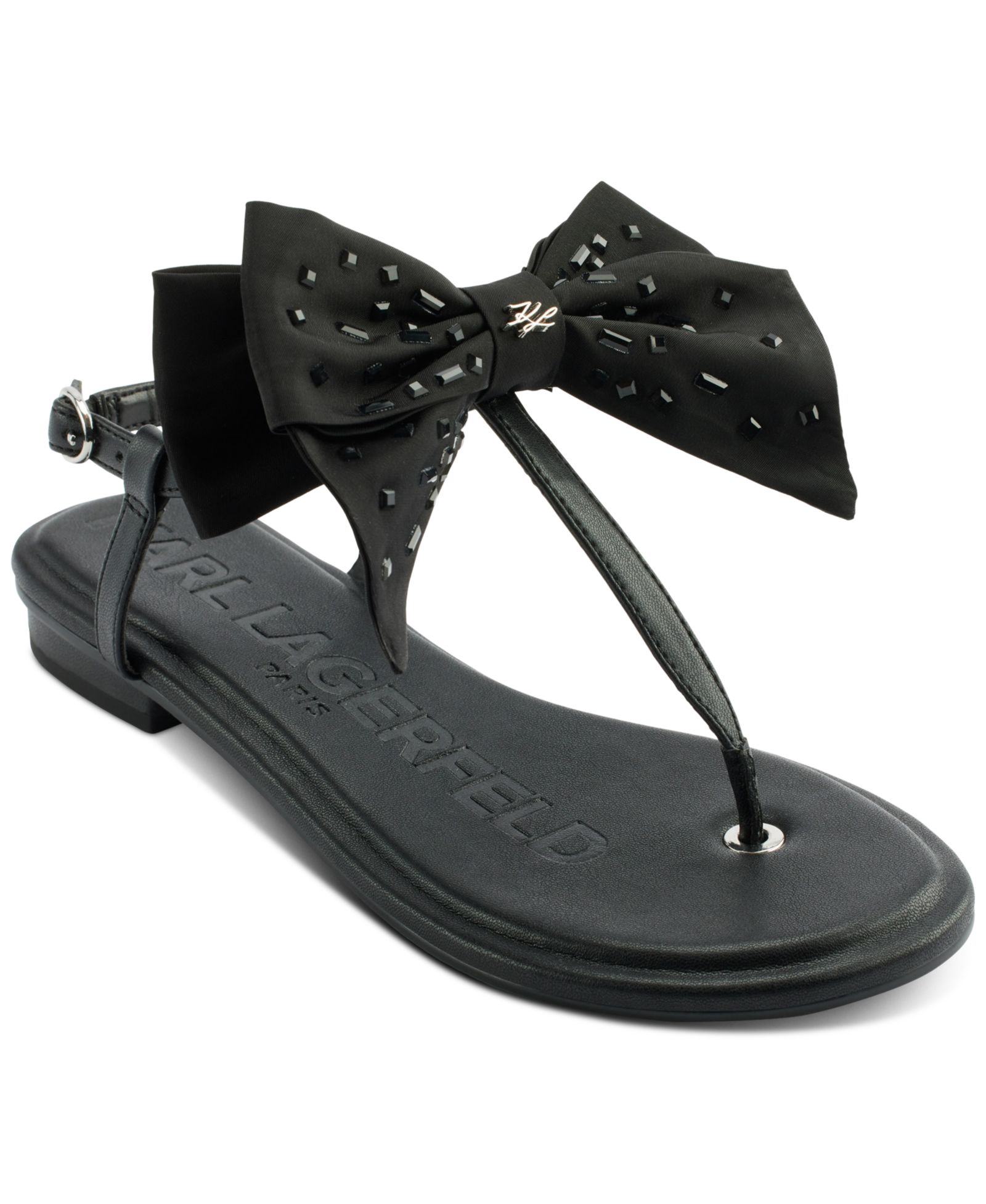 Женские сандалии KARL LAGERFELD PARIS Cristi Bow Flat