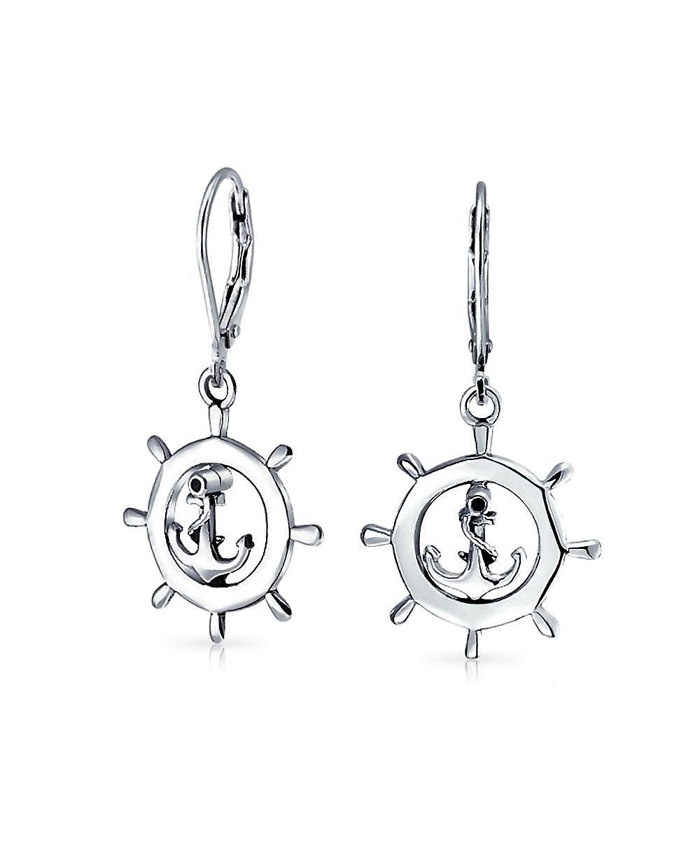 Серьги Bling Jewelry с морской тематикой из серебра .925