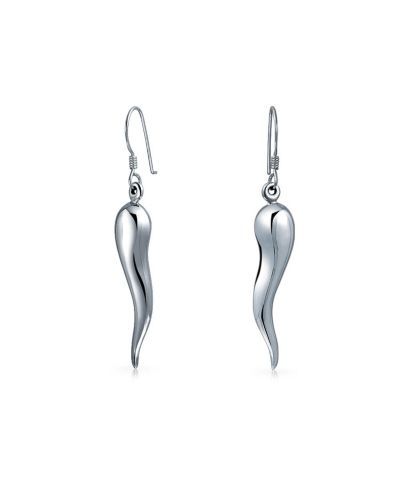 Серьги-подвески Bling Jewelry Italian Horn Chili Pepper из стерлингового серебра.925