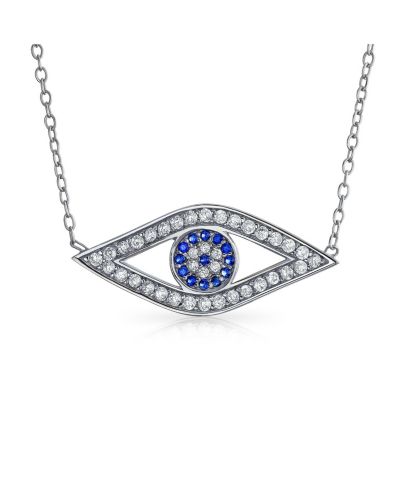 Bling Jewelry Подвеска-кулон Турецкий сглаз с паве CZ в Sterling