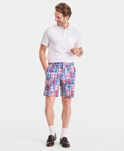 Мужские шорты Club Room Regular-Fit Madras Plaid Patchwork, 9"