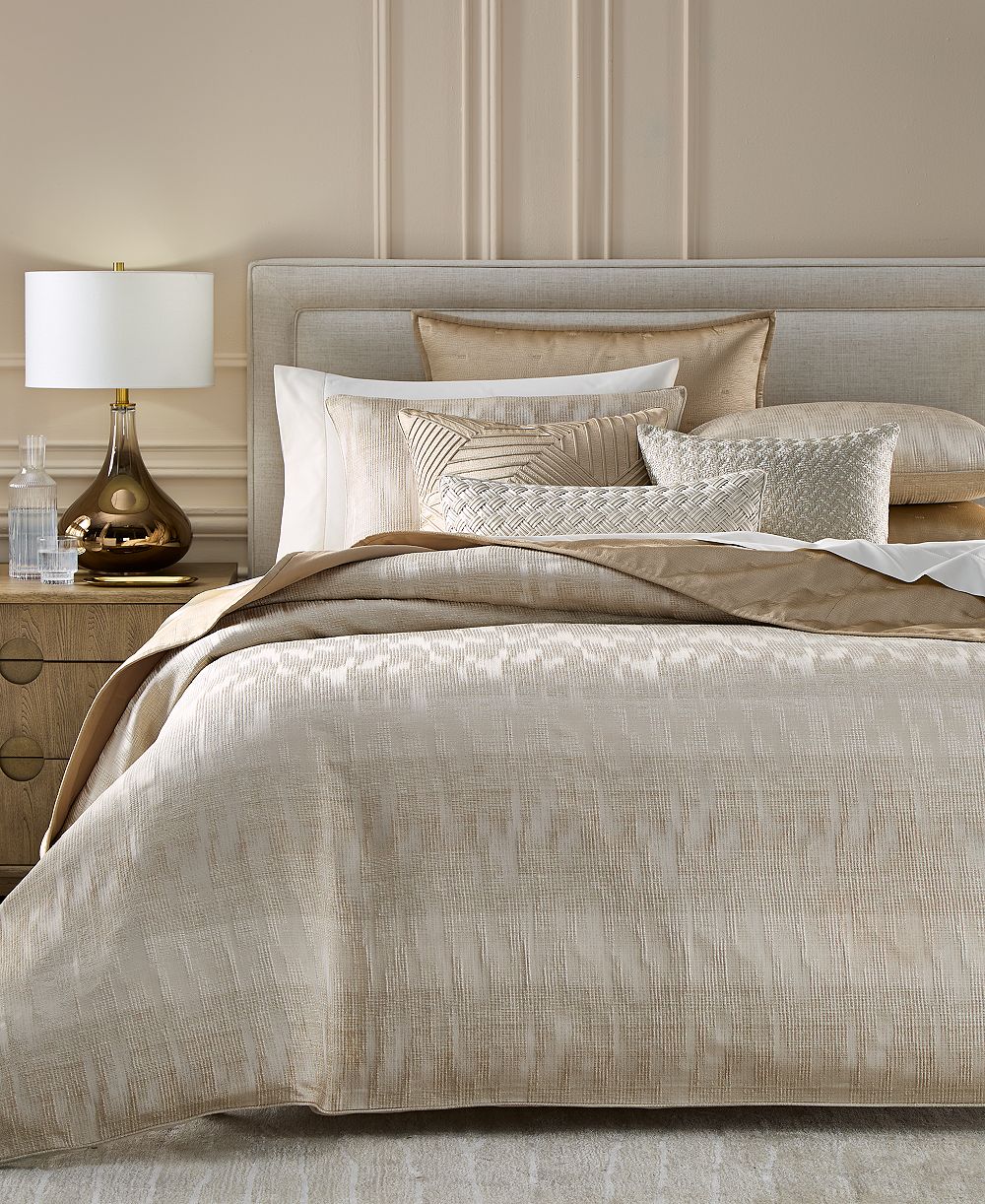 Комплект пододеяльников Hotel Collection Gilded Stripe, Full/Queen