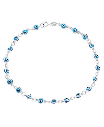 Bling Jewelry Evil Eye Anklet Bracelet Sterling Silver