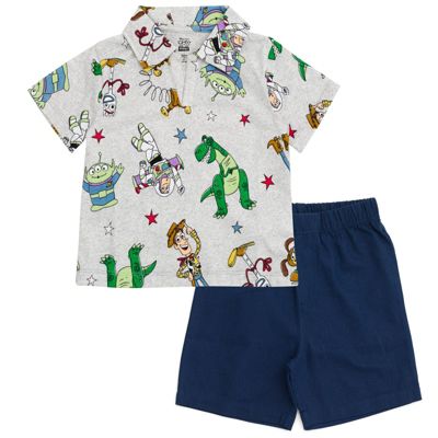 Toy Story Toddler Boys 2-Piece Polo and Shorts Set