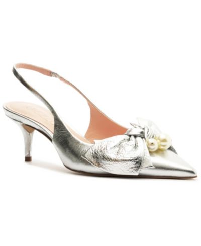 Arezzo Женские туфли-лодочки с низкой шпилькой, Mother of Pearl