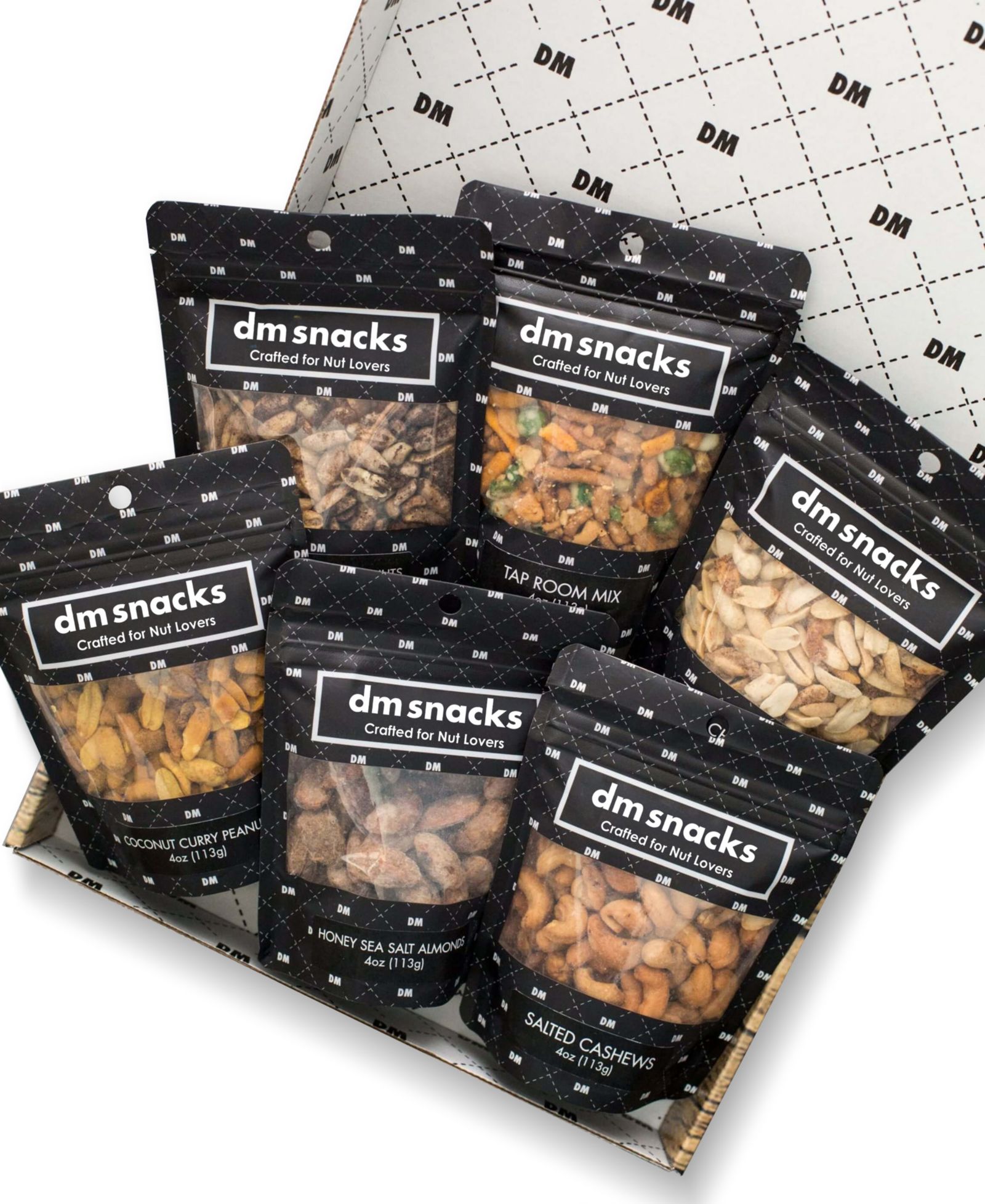 DM Snacks Manly Nut Gourmet Gift Box, 6 Piece