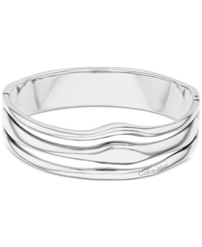 Браслет Calvin Klein Stainless Steel Wavy Triple-Row Bangle