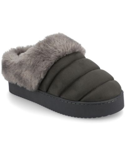 Journee Collection Женский Blair Quilted Clog Slippers
