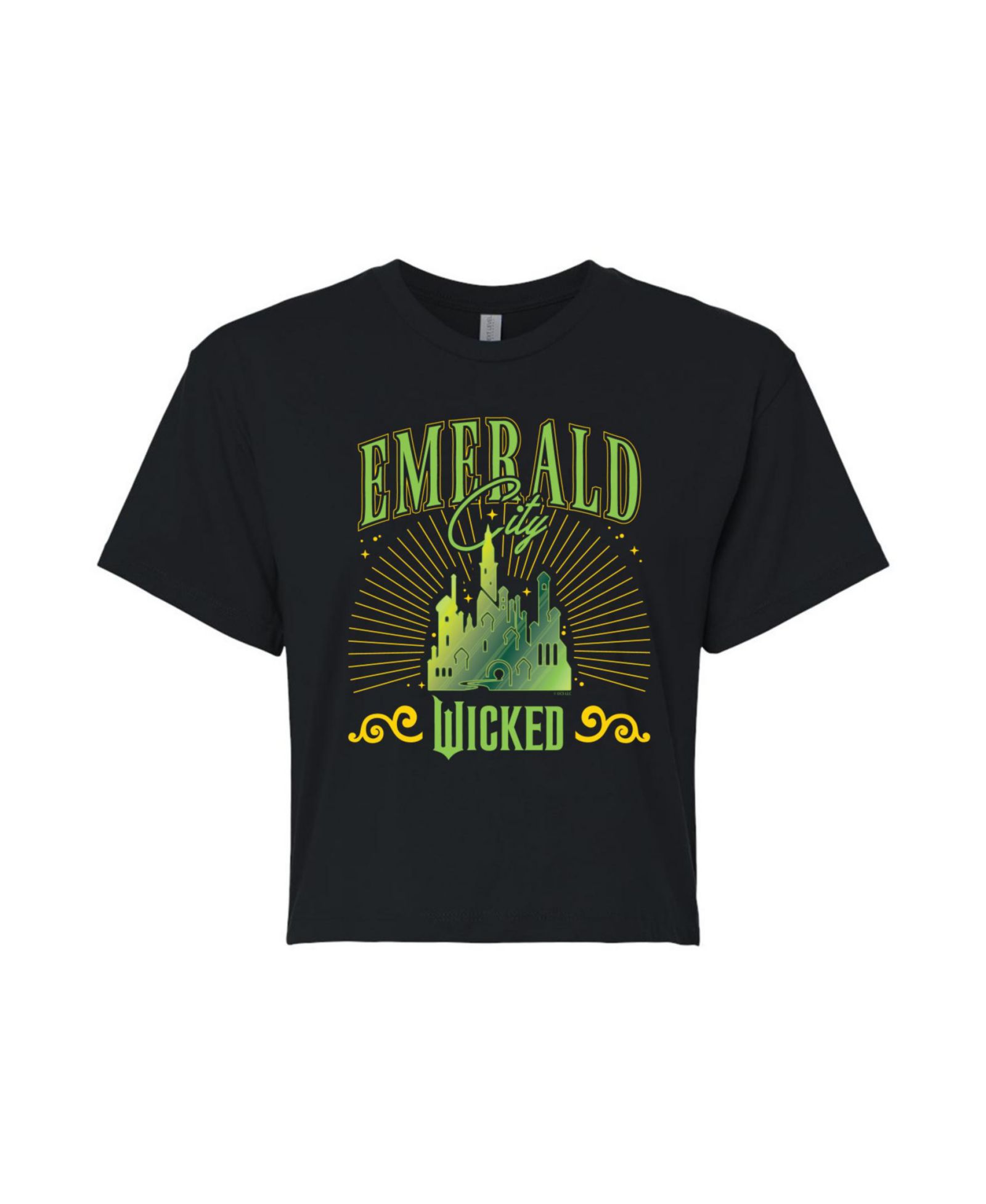 Hybrid Apparel молодежная укороченная футболка Wicked Emerald City
