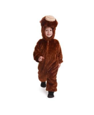 Plush Monkey Jumpsuit Costume - Kids Girls & Boys