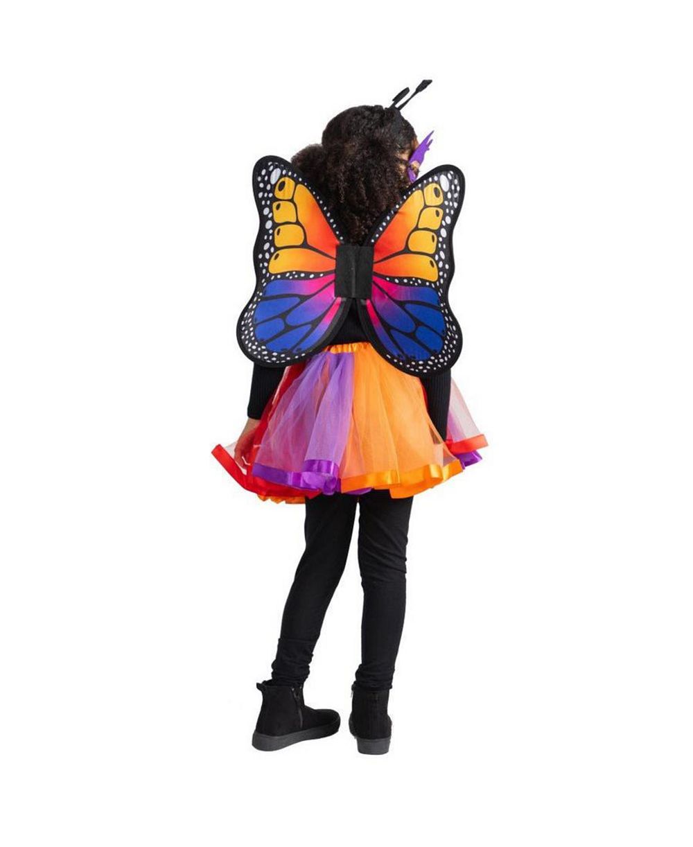 Butterfly Mask, Wings & Tutu Costume Set - Girls