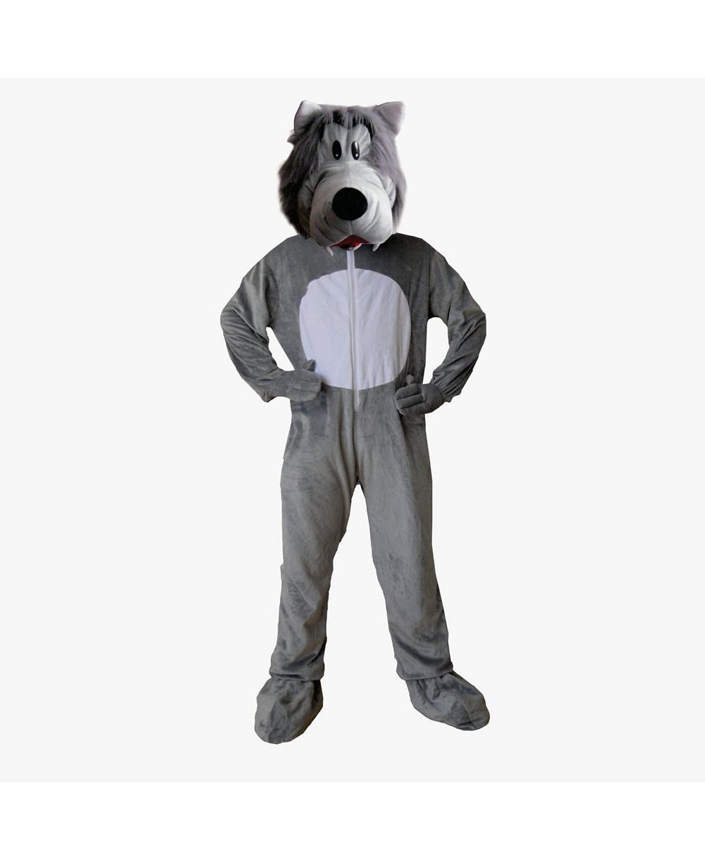 Костюм-комбинезон Dress Up America Gray Wolf Mascot для малышей, мальчиков и девочек
