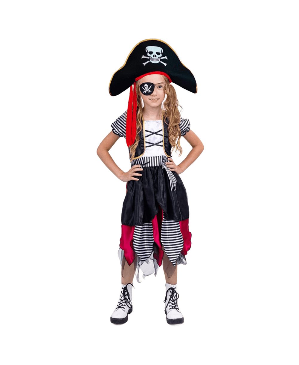 Костюм пиратки Dress Up America Pirate Girl Set для девочек-тоддлеров