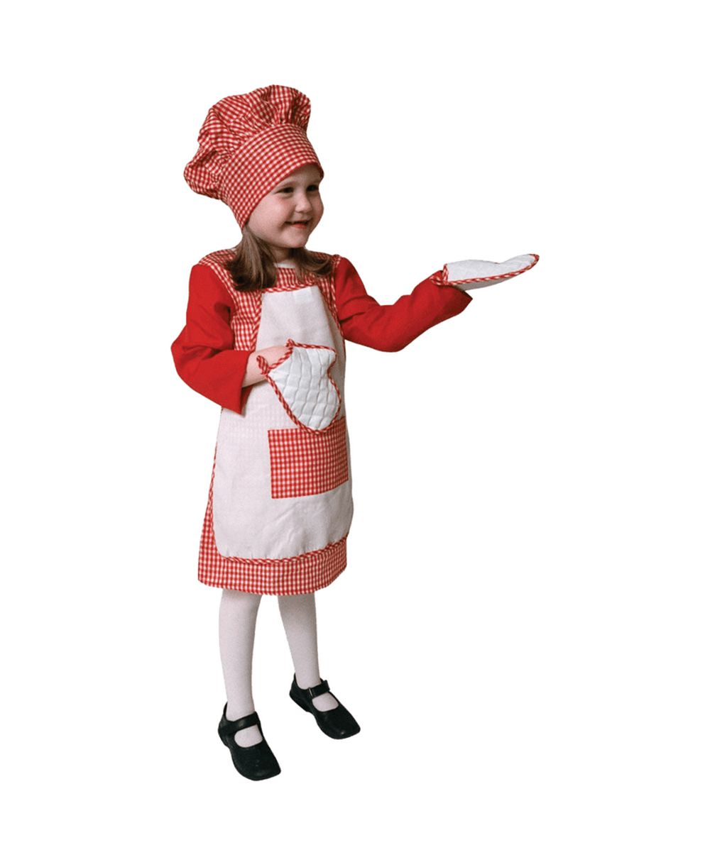 Dress Up America костюм шеф-повара Red Gingham для девочек-подростков
