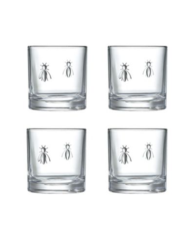 La Rochère Napoleon Bee Whiskey Glasses, Set of 4