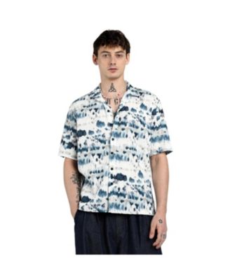 Cahoot Men's Campus Sutra Geometric Block Oversized Shirt