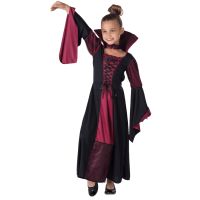 Vampiress Dress & Necklace Costume Set - Toddlers Girls