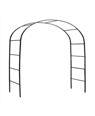 7'8'' Metal Garden Arch Trellis  Adjustable Arbor Trellis for Climbing Plants & Garden Support