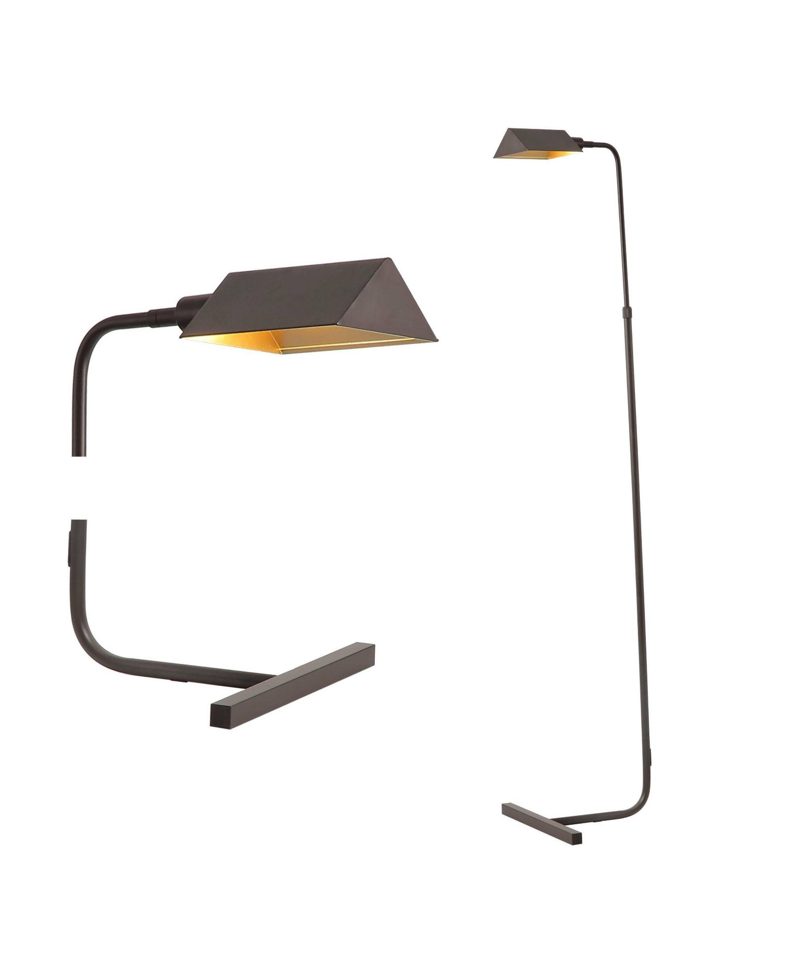 Cotys MidCentury Industrial Metal Adjustable Pharmacy LED Floor Lamp
