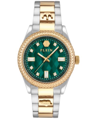 Philipp Plein Женские часы Queen Crystal Two-Tone Stainless Steel 38mm