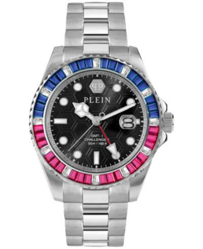 Philipp Plein Men's GMT Stainless Steel Bracelet Watch 44mm