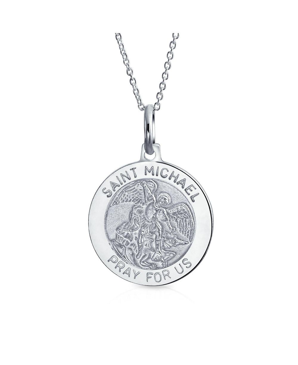 Подвеска-медальон Bling Jewelry Saint Michael, серебро .925