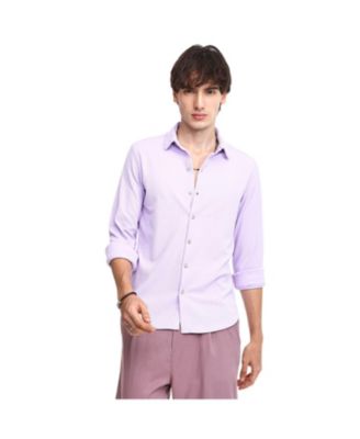 Мужская рубашка Lilac Stripe-Creased