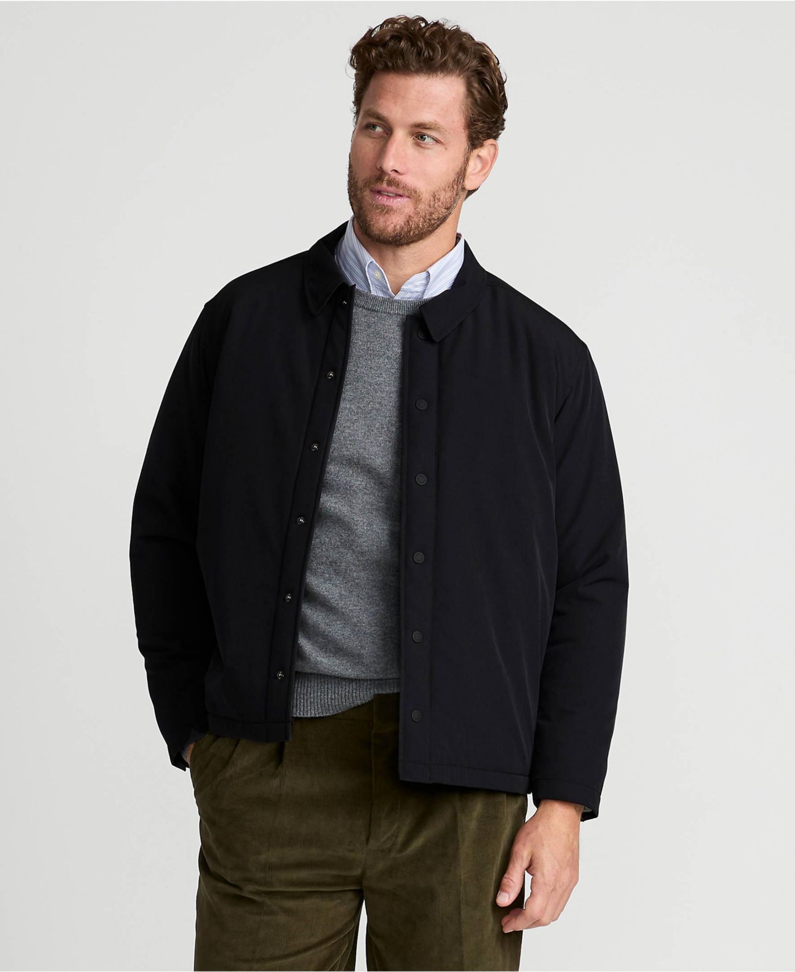 Lands' End Men's Insulated Commuter Shirt Jacket